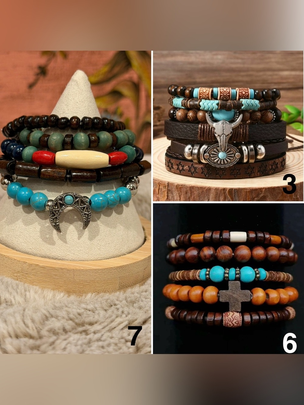 Bohemian Layered Bracelet Stack - Choose 1!